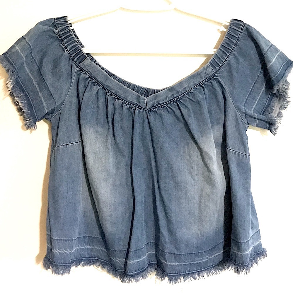 Bebe off the shoulder top
